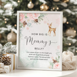 Póster Venado de invierno qué tan grande es el poster del