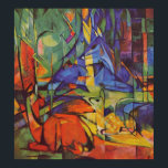 Póster Venado en bosque por Franz Marc<br><div class="desc">Venado en el bosque, por Franz Marc. Sobre Franz Marc Franz Marc fue un pintor y grabador alemán, una de las figuras clave del movimiento expresionista alemán. Marc hizo unas sesenta impresiones, en madera y litografía. La mayor parte de su trabajo maduro retrata animales, generalmente en ambientes naturales. Su trabajo...</div>