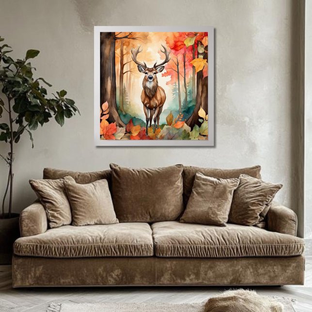 Póster Venado en el follaje otoño (Subido por el creador)