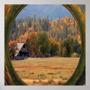 Póster Venado en otoño......