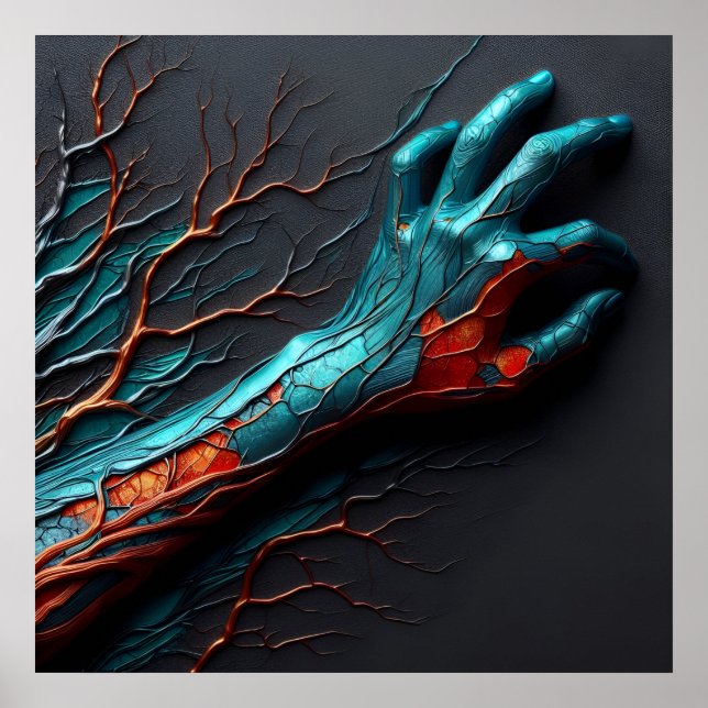 Póster Venas de resiliencia - IA fuera de límites (Frente)