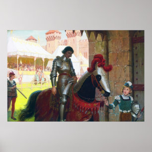 Póster Vencida, por Edmund Blair Leighton