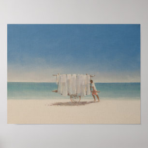 Póster Vendedor 2010 de la playa de Cuba
