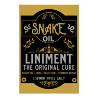 Vendedor de aceite de serpiente regalos graciosos 