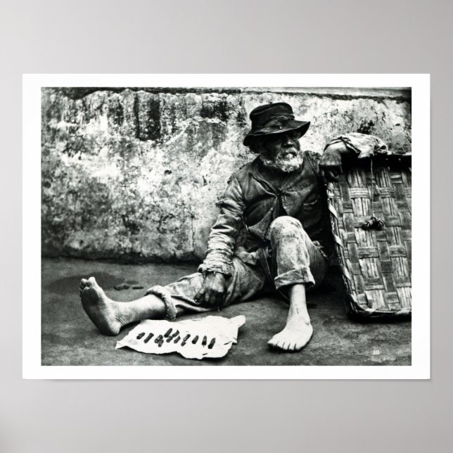 Póster Vendedor de puros, c,1865 (foto de abajo) (Frente)