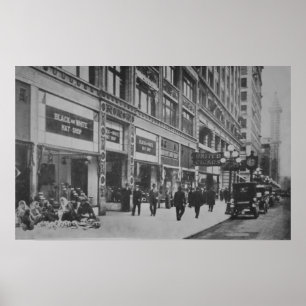 Póster Vendedores indios Seattle WA 1905 del nativo