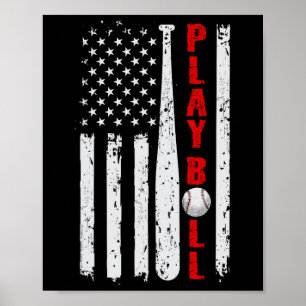 Póster Vender bandera de EE. UU. Ll y T Play Ll Softll Ve