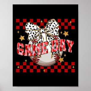 Póster Vender Coquette White Bow Día de la Madre Deportes