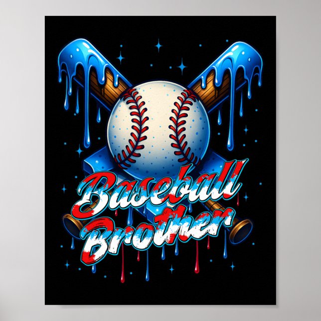 Póster Vender Drip Brother Day Birthday Group Mateo Fami (Frente)