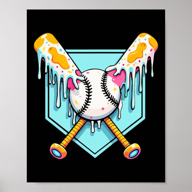 Póster Vender Helados De Helado Perforación Vender Chicas (Frente)