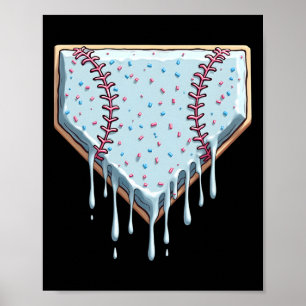 Póster Vender helados de hielo de taladros jóvenes de niñ