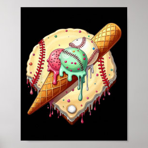 Póster Vender helados perforar divertidos venderlos niños