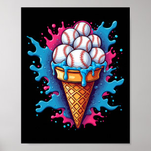 Póster Vender Ice Cream Cum Sports Lover Design