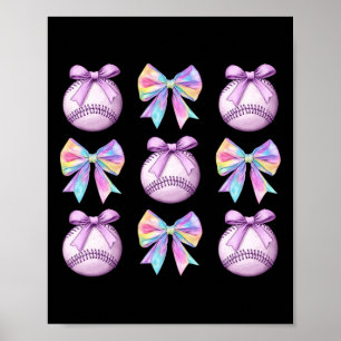 Póster Vender lazos coquette lindos morados deportivos de