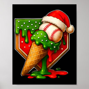 Póster Vender Navidad Navidad Vender Helado Goteo Chicos 