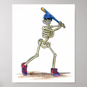 Póster Vender Skeleton Halloween Halloween Hombres Chicos
