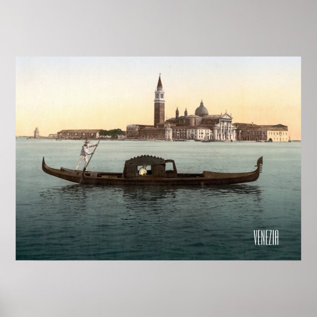 Póster Venecia alrededor de 1900 (Frente)