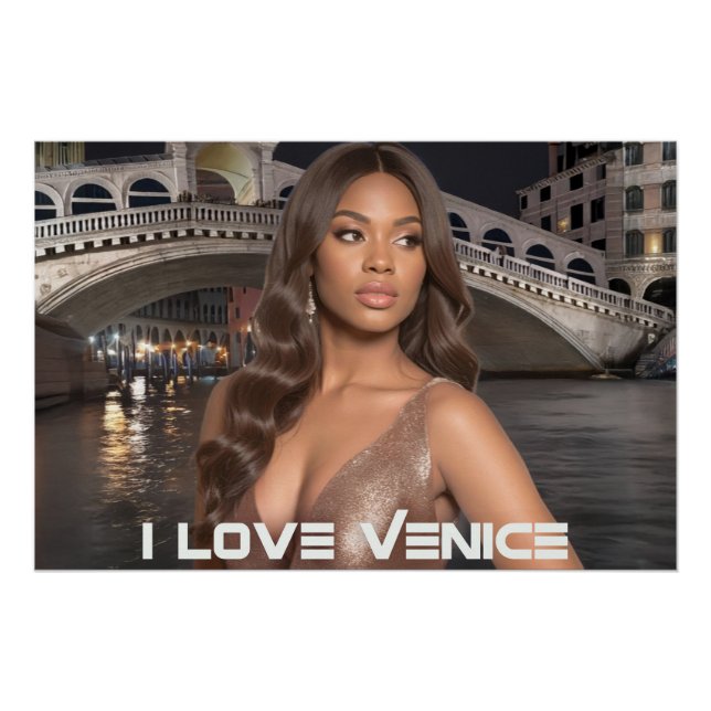 PÓSTER VENECIA - AMO VENECIA (Anverso)