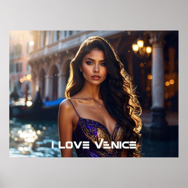 PÓSTER VENECIA - AMO VENECIA (Frente)