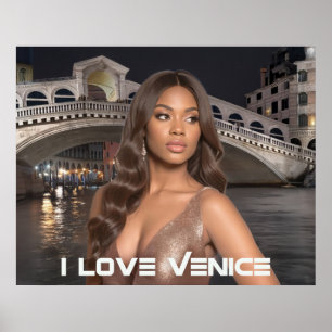 PÓSTER VENECIA - AMO VENECIA