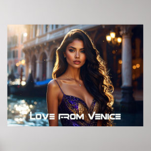 PÓSTER VENECIA - AMOR DESDE VENECIA