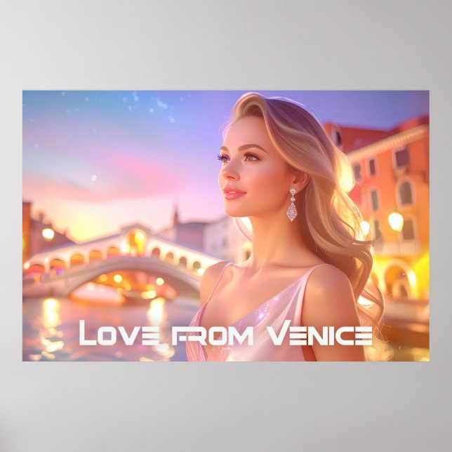 PÓSTER VENECIA - AMOR DESDE VENECIA - (Frente)
