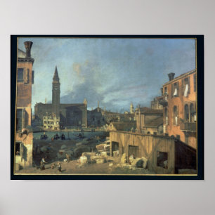 Póster Venecia: Campo San Vidal y Santa María Carita