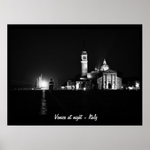 Póster Venecia de noche, Italia Nº 1 (Poster)