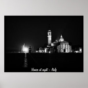 Póster Venecia de noche, Italia Nº 1 (Poster)