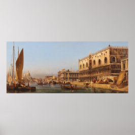 Póster Venecia: El Palacio del Perro y el Molo