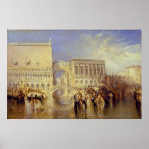 Póster Venecia el puente de los suspiros J. M. W. Turner