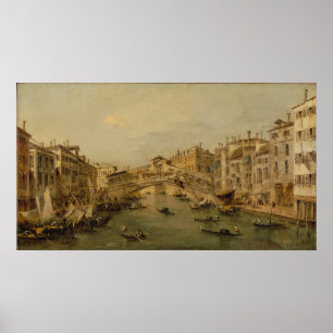 Póster Venecia El Rialto