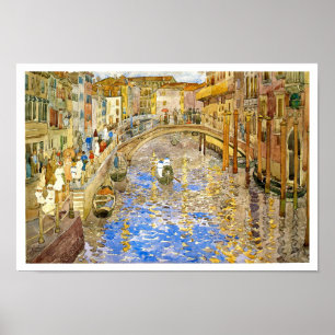 Póster Venecia, Italia: El Gran Canal de Prendergast