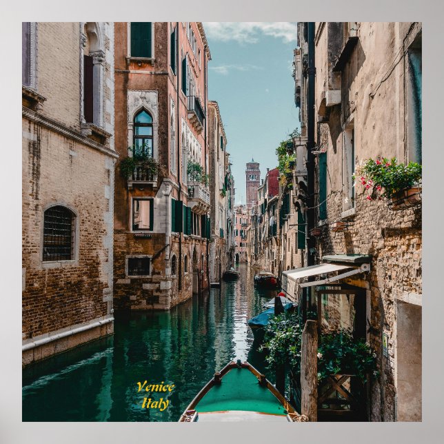 Póster Venecia Italia La Ciudad Flotante (Frente)
