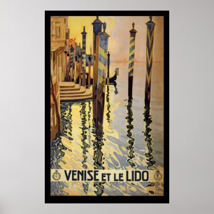 Póster Venecia, Italia Poster de Viajes Vintage