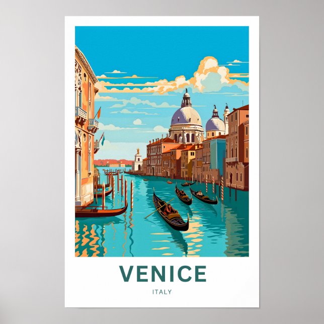 Póster Venecia Italia Viaje Imprimir (Frente)