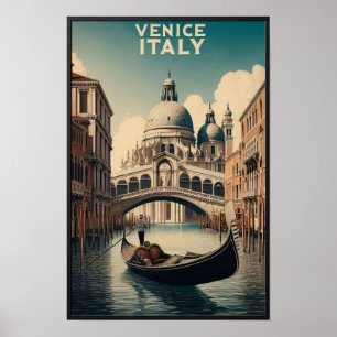 Póster Venecia Italia Viajes Antiguos