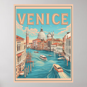 Póster Venecia, Italia Viajes de época