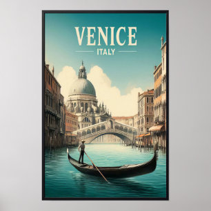 Póster Venecia Italia Viajes de época