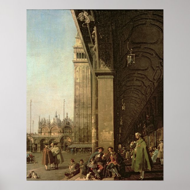 Póster Venecia: La Piazza di San Marco y la Colonnade (Frente)