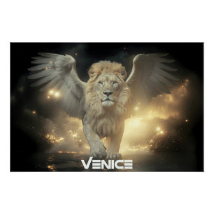 PÓSTER VENECIA - LEÓN ALADO
