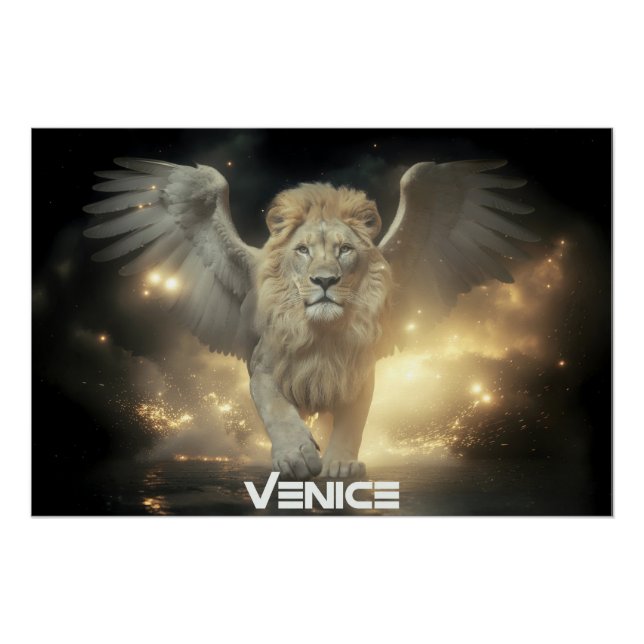 PÓSTER VENECIA - LEÓN ALADO (Anverso)