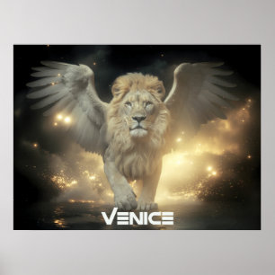 PÓSTER VENECIA - LEÓN ALADO