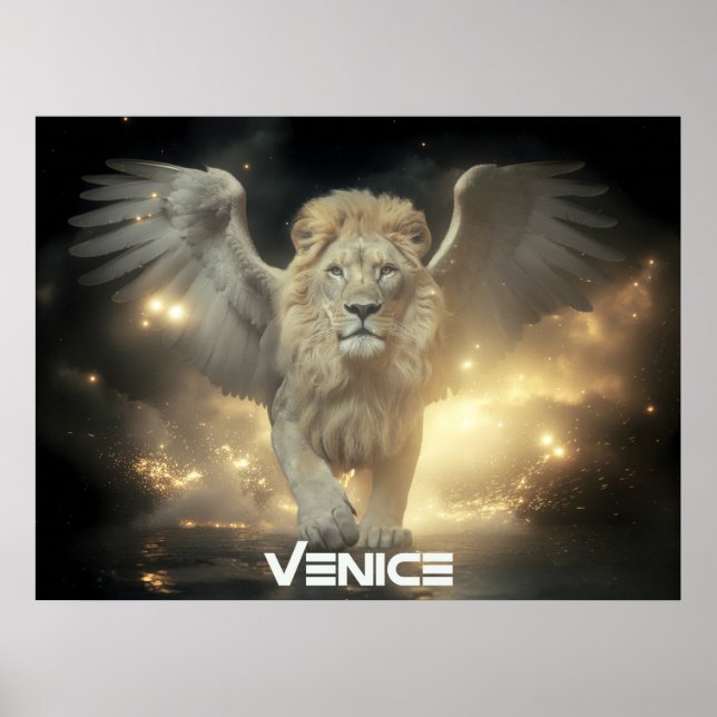 PÓSTER VENECIA - LEÓN ALADO (Frente)