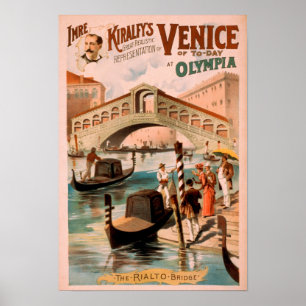 Póster Venecia, novia del mar en las góndolas Olympia 3