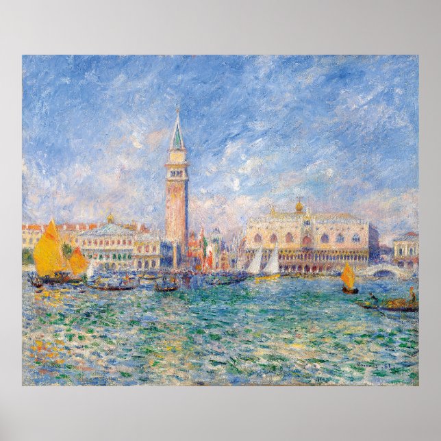 Póster Venecia (Palacio del Doge) Auguste Renoir (Frente)