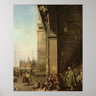 Póster Venecia: Piazza di San Marco y la columnata