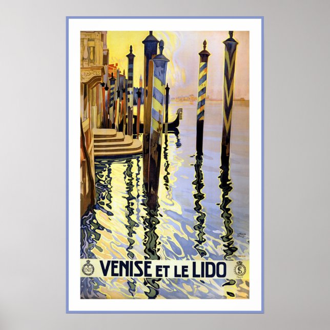Póster Venecia Poster de Viajes Vintage (Frente)