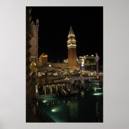 Póster Veneciano de noche