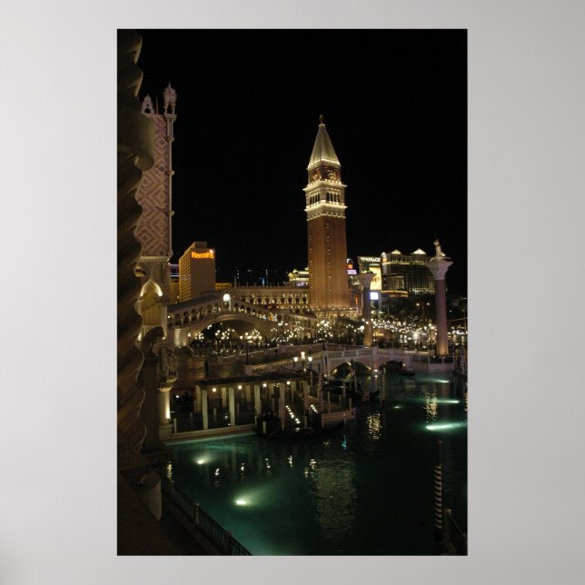 Póster Veneciano de noche (Frente)